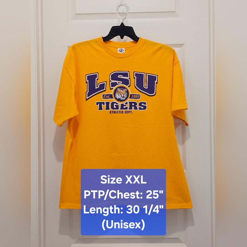 LSU Tigers Graphic T-Shirt, GUC, Size 2XL
